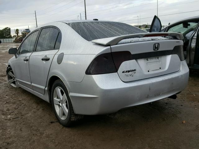 1HGFA16887L006391 - 2007 HONDA CIVIC EX SILVER photo 3