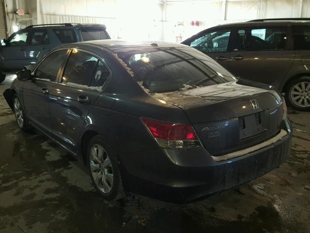 1HGCP26829A003119 - 2009 HONDA ACCORD EXL GRAY photo 3