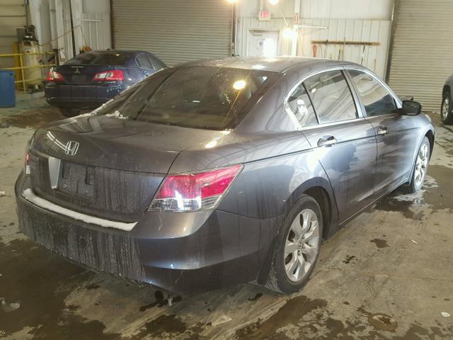 1HGCP26829A003119 - 2009 HONDA ACCORD EXL GRAY photo 4