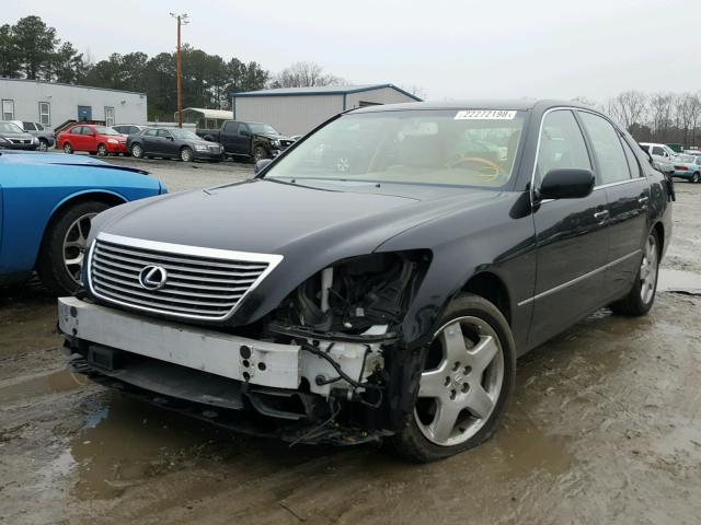 JTHBN36F955018089 - 2005 LEXUS LS 430 BLACK photo 2