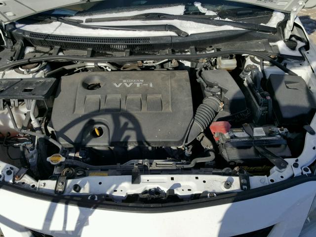 JTDBL40E499048645 - 2009 TOYOTA COROLLA BA WHITE photo 7