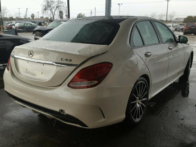 55SWF6EB2HU201349 - 2017 MERCEDES-BENZ C 43 4MATI WHITE photo 4