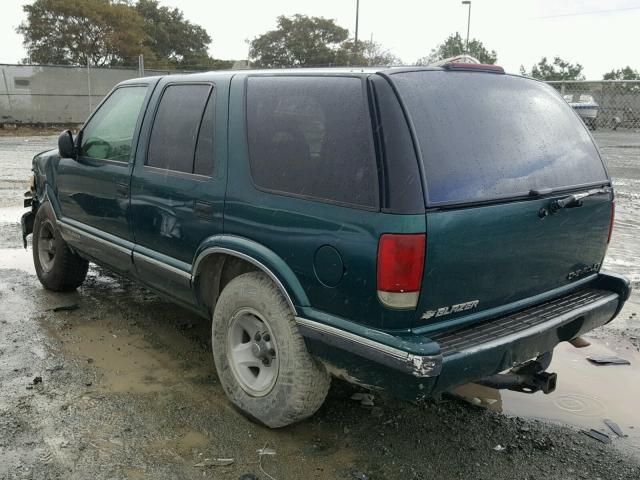 1GNCS13W5T2221543 - 1996 CHEVROLET BLAZER GREEN photo 3