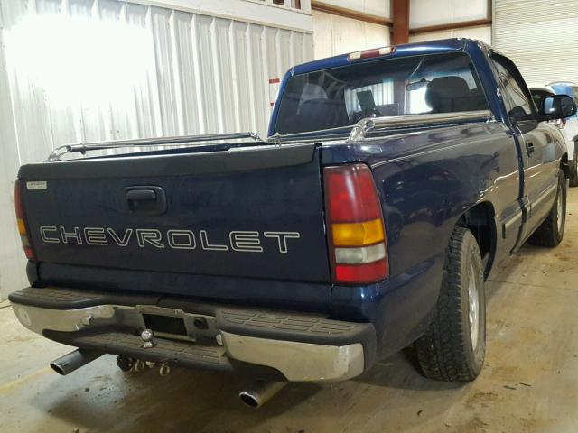 1GCEC14W0YZ152739 - 2000 CHEVROLET SILVERADO BLUE photo 4