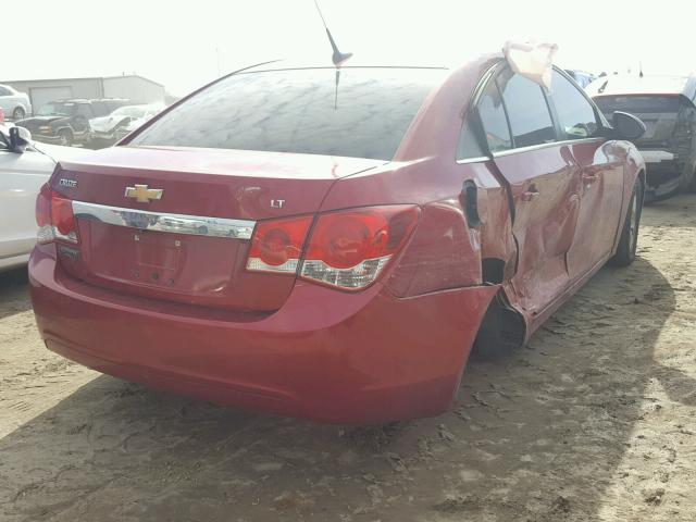 1G1PC5SB8D7136562 - 2013 CHEVROLET CRUZE LT RED photo 4