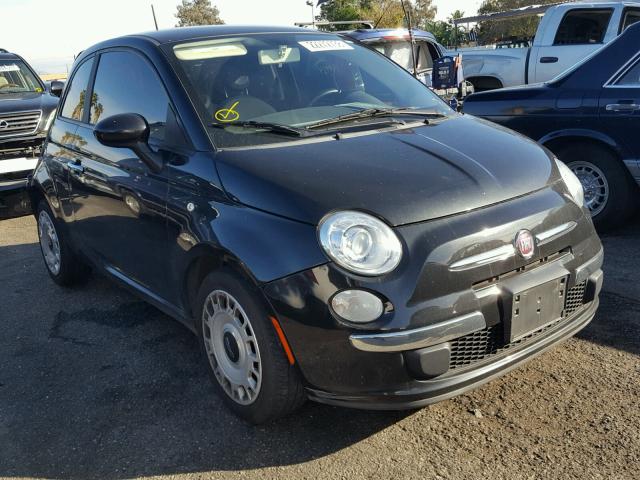 3C3CFFAR5CT352563 - 2012 FIAT 500 POP BLACK photo 1