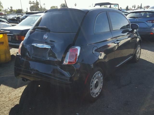 3C3CFFAR5CT352563 - 2012 FIAT 500 POP BLACK photo 4