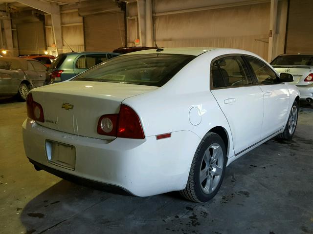 1G1ZC5EB5AF129736 - 2010 CHEVROLET MALIBU 1LT WHITE photo 4