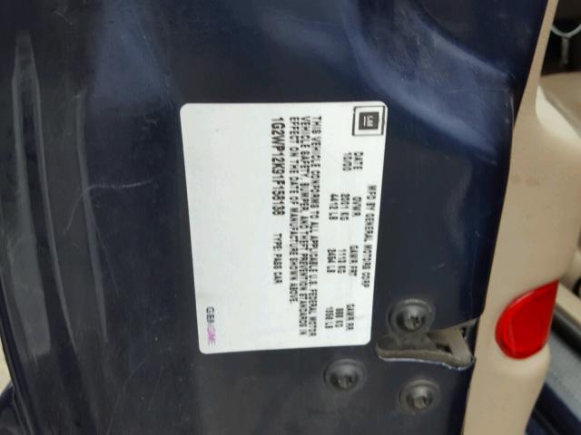 1G2WP12K91F158138 - 2001 PONTIAC GRAND PRIX BLUE photo 10