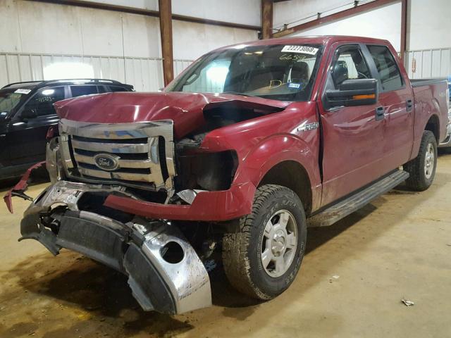 1FTFW1EF3BKD06659 - 2011 FORD F150 SUPER RED photo 2