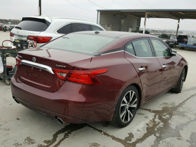 1N4AA6AP7HC452432 - 2017 NISSAN MAXIMA 3.5 RED photo 4