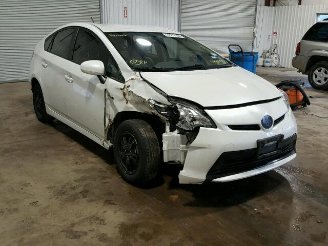 JTDKN3DU9F0398164 - 2015 TOYOTA PRIUS WHITE photo 1