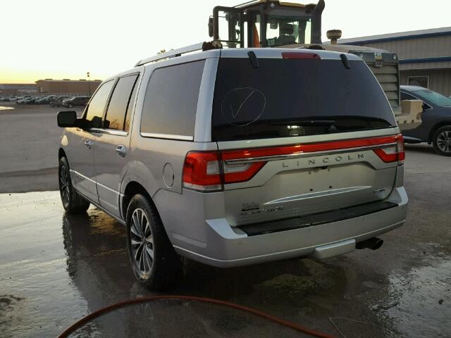 5LMJJ2HT6FEJ14875 - 2015 LINCOLN NAVIGATOR SILVER photo 3