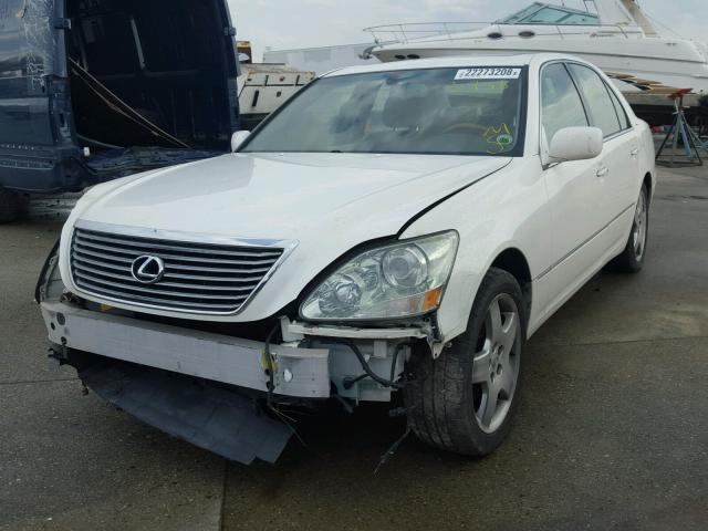 JTHBN36F565033898 - 2006 LEXUS LS 430 WHITE photo 2