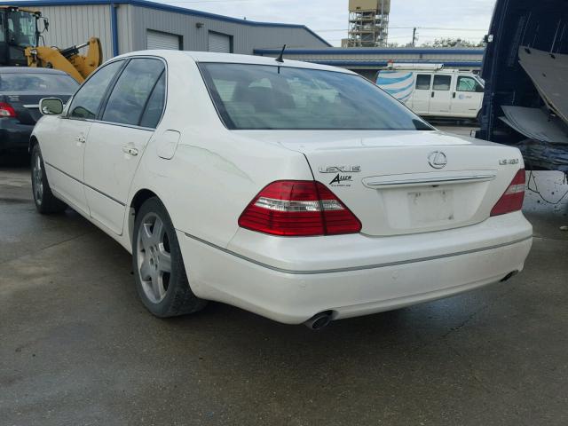 JTHBN36F565033898 - 2006 LEXUS LS 430 WHITE photo 3