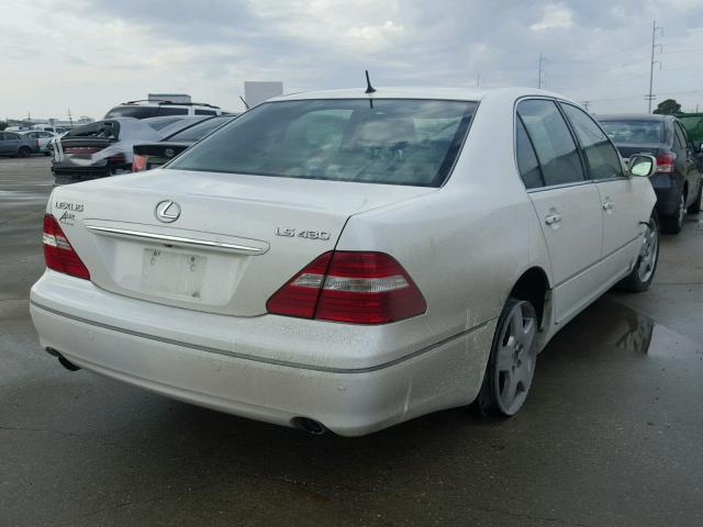 JTHBN36F565033898 - 2006 LEXUS LS 430 WHITE photo 4