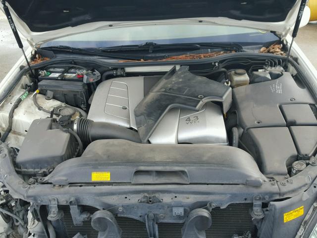 JTHBN36F565033898 - 2006 LEXUS LS 430 WHITE photo 7