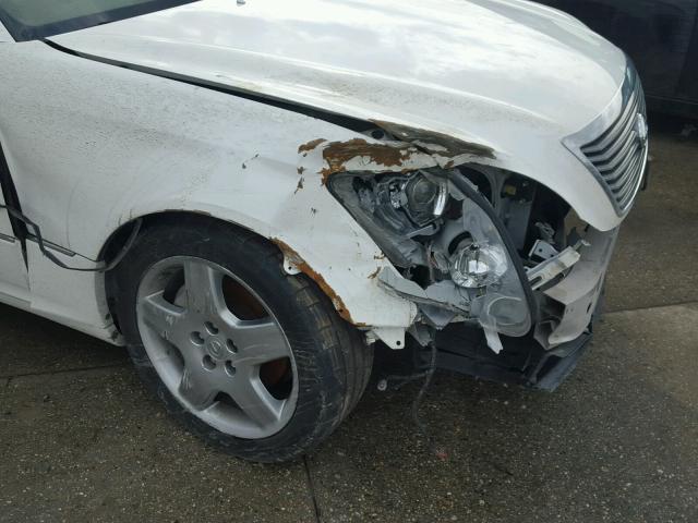 JTHBN36F565033898 - 2006 LEXUS LS 430 WHITE photo 9