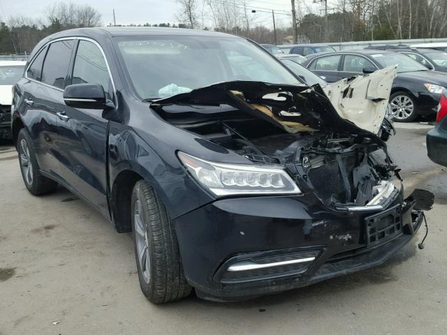 5FRYD4H23GB057629 - 2016 ACURA MDX BLACK photo 1