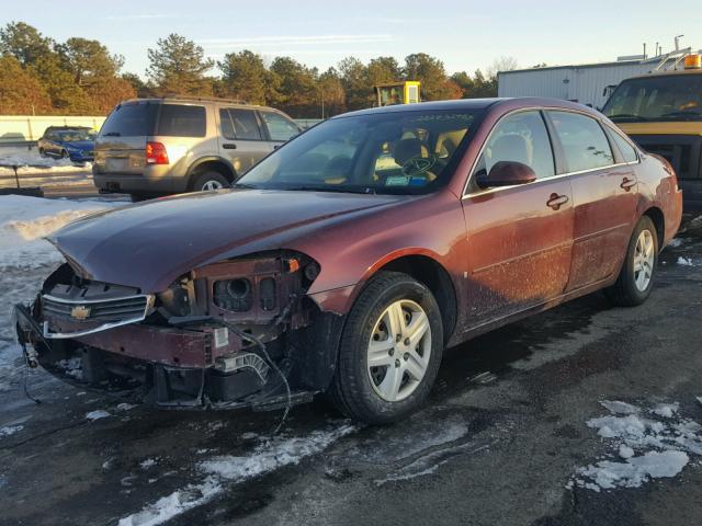 2G1WB58N379245384 - 2007 CHEVROLET IMPALA LS MAROON photo 2