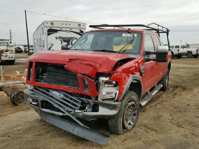 1FTSW21R88EC46969 - 2008 FORD F250 SUPER RED photo 2
