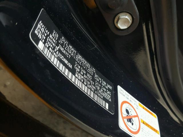 JF1ZNAA18D2707269 - 2013 TOYOTA SCION FR-S BLACK photo 10