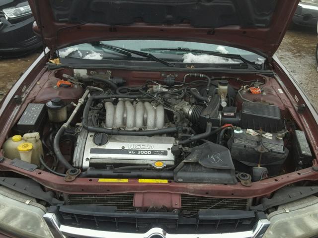 JN1CA21D6VT820907 - 1997 NISSAN MAXIMA GLE MAROON photo 7