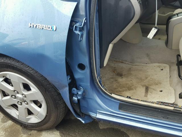 JTDKB20U963160788 - 2006 TOYOTA PRIUS BLUE photo 9