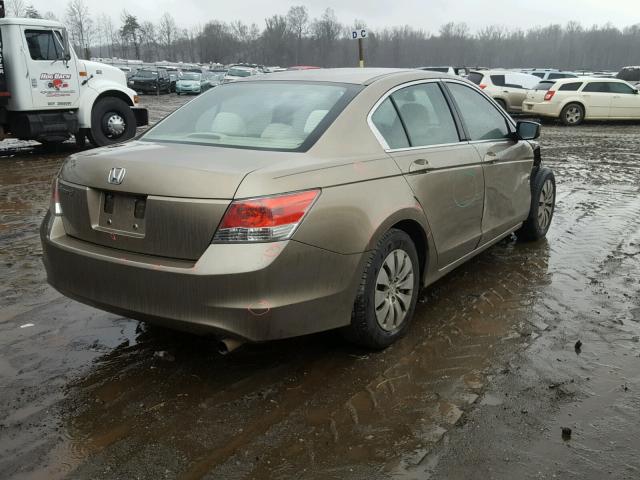 1HGCP26368A141202 - 2008 HONDA ACCORD LX GOLD photo 4