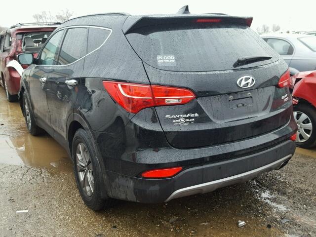 5XYZUDLBXGG320513 - 2016 HYUNDAI SANTA FE S BLACK photo 3