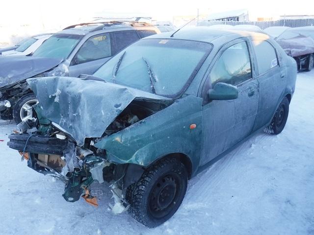 KL1TD52634B183279 - 2004 CHEVROLET AVEO GREEN photo 2