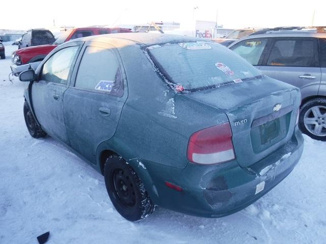 KL1TD52634B183279 - 2004 CHEVROLET AVEO GREEN photo 3