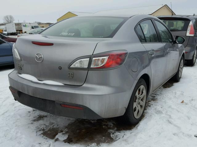 JM1BL1SF7A1279059 - 2010 MAZDA 3 I GRAY photo 4