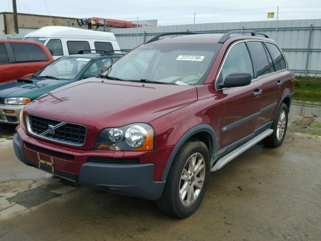 YV1CY59H241050064 - 2004 VOLVO XC90 RED photo 2