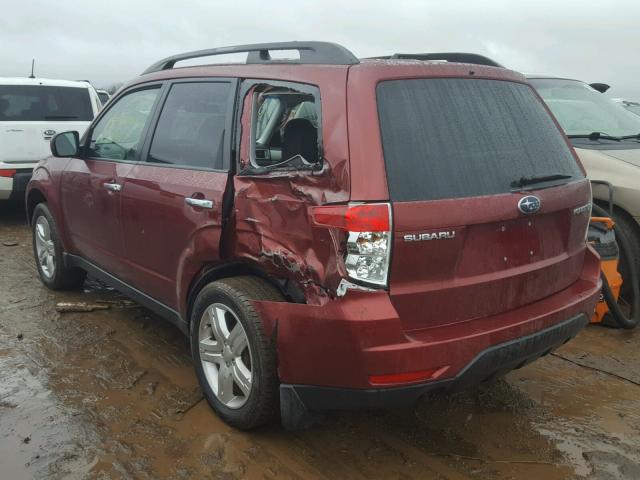JF2SH63609H701822 - 2009 SUBARU FORESTER 2 RED photo 3