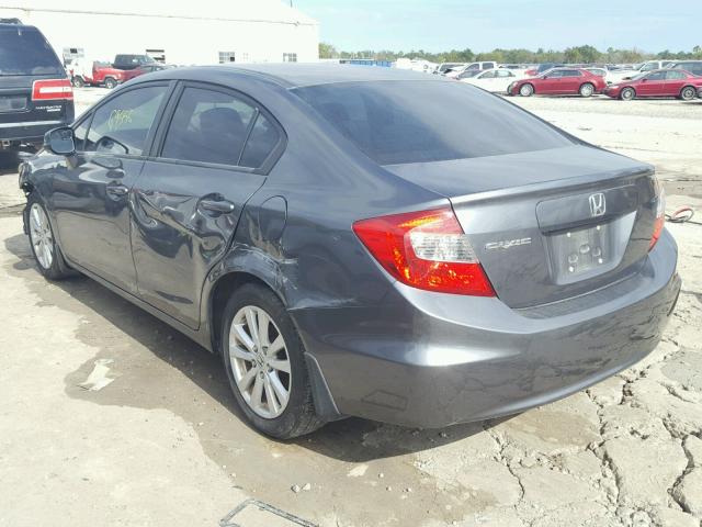 19XFB2F89CE348730 - 2012 HONDA CIVIC EX CHARCOAL photo 3