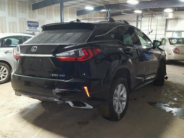 2T2BZMCA8GC023211 - 2016 LEXUS RX 350 BLACK photo 4