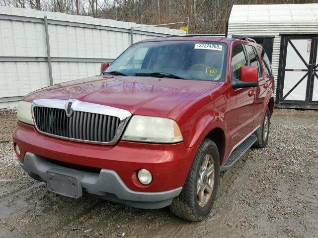 5LMEU88H94ZJ07075 - 2004 LINCOLN AVIATOR MAROON photo 2