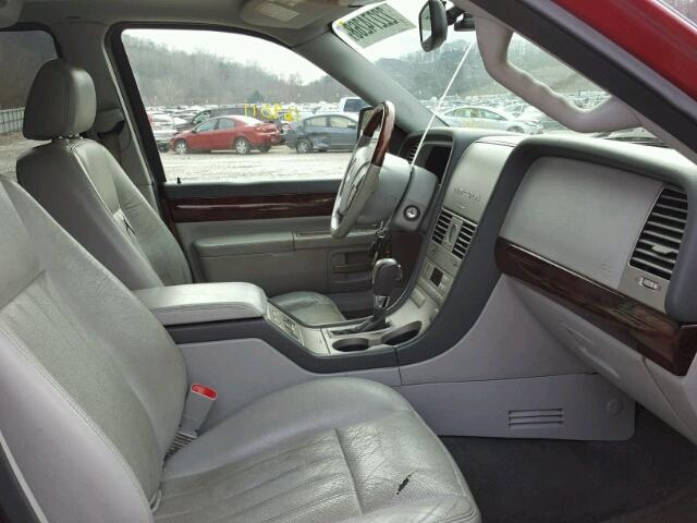 5LMEU88H94ZJ07075 - 2004 LINCOLN AVIATOR MAROON photo 5