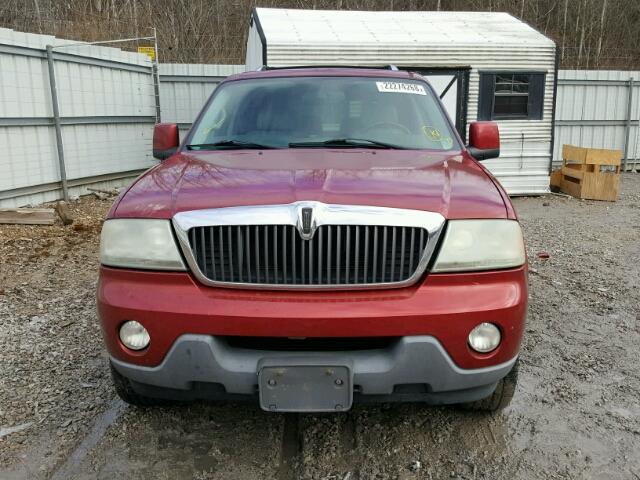 5LMEU88H94ZJ07075 - 2004 LINCOLN AVIATOR MAROON photo 9