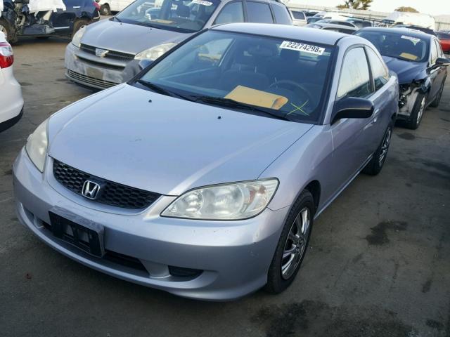 1HGEM22504L084003 - 2004 HONDA CIVIC LX GRAY photo 2