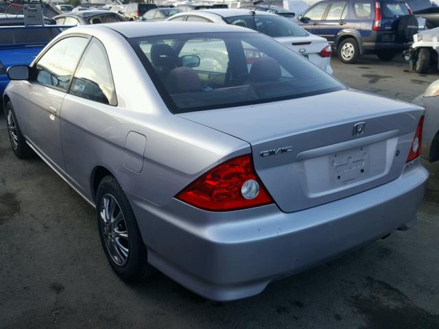 1HGEM22504L084003 - 2004 HONDA CIVIC LX GRAY photo 3