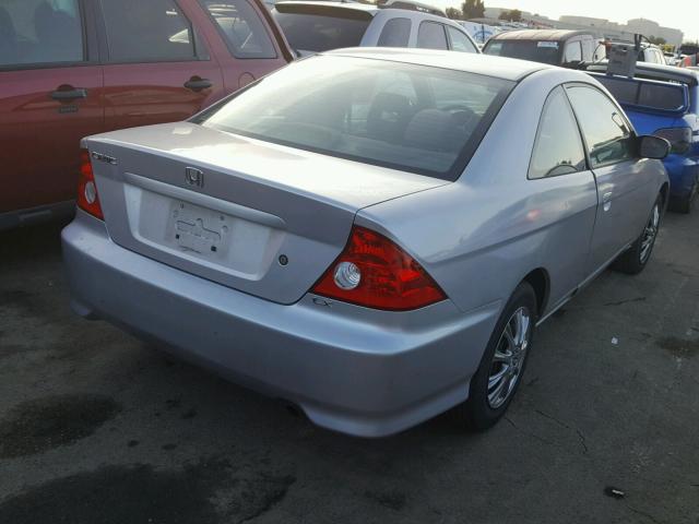 1HGEM22504L084003 - 2004 HONDA CIVIC LX GRAY photo 4