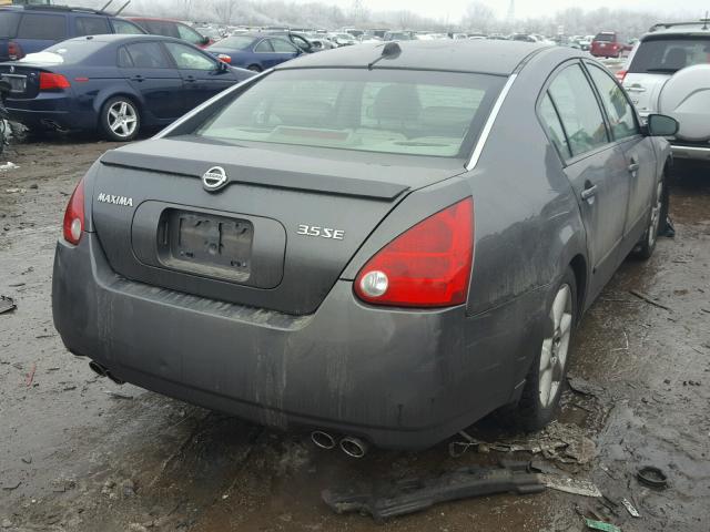 1N4BA41E74C921407 - 2004 NISSAN MAXIMA SE GRAY photo 4