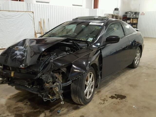 1HGCM82774A006826 - 2004 HONDA ACCORD EX BLACK photo 2