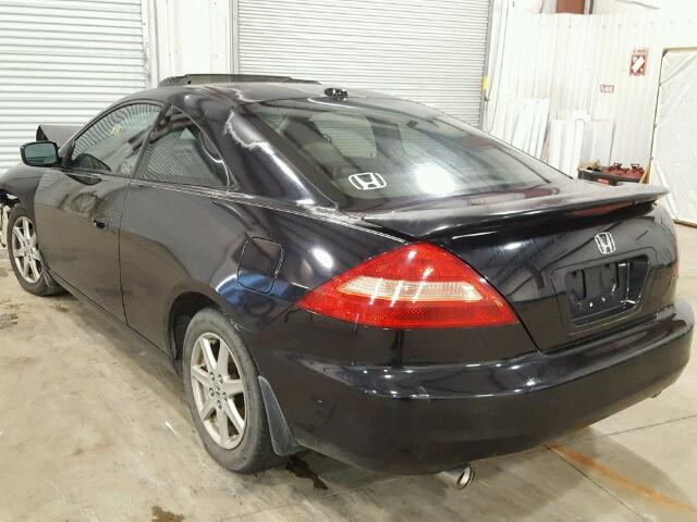 1HGCM82774A006826 - 2004 HONDA ACCORD EX BLACK photo 3