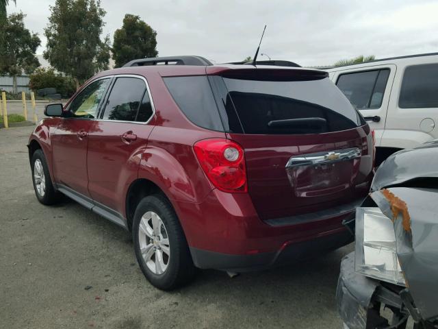 2CNALDEC0B6324299 - 2011 CHEVROLET EQUINOX LT RED photo 3