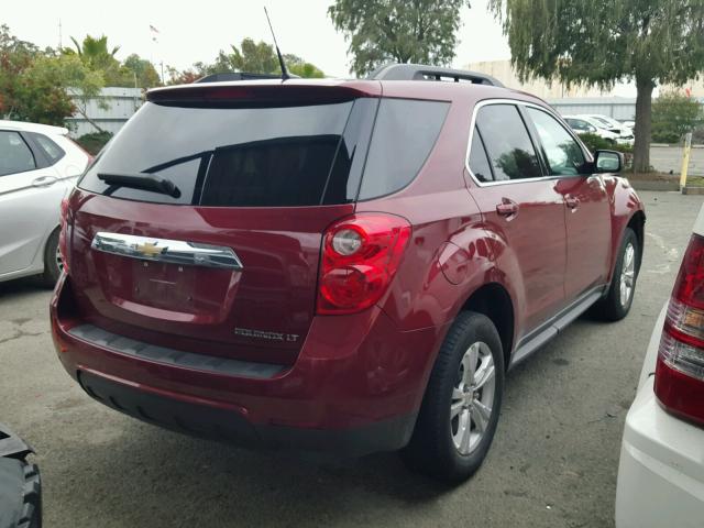 2CNALDEC0B6324299 - 2011 CHEVROLET EQUINOX LT RED photo 4