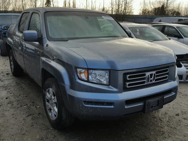 2HJYK16517H537807 - 2007 HONDA RIDGELINE BLUE photo 1