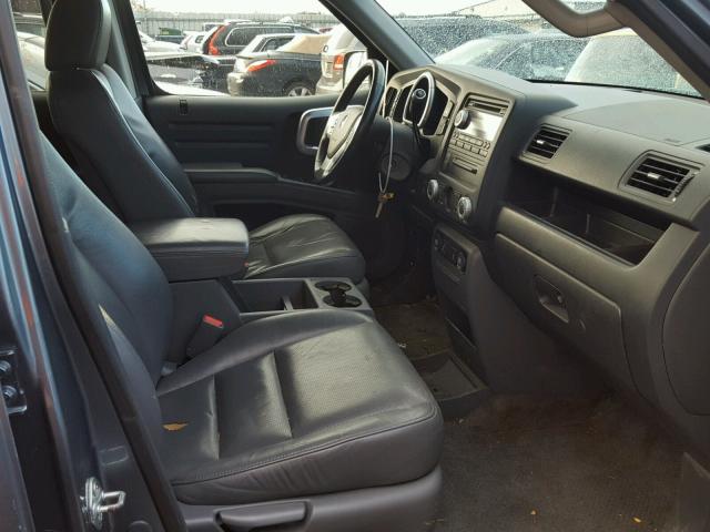 2HJYK16517H537807 - 2007 HONDA RIDGELINE BLUE photo 5